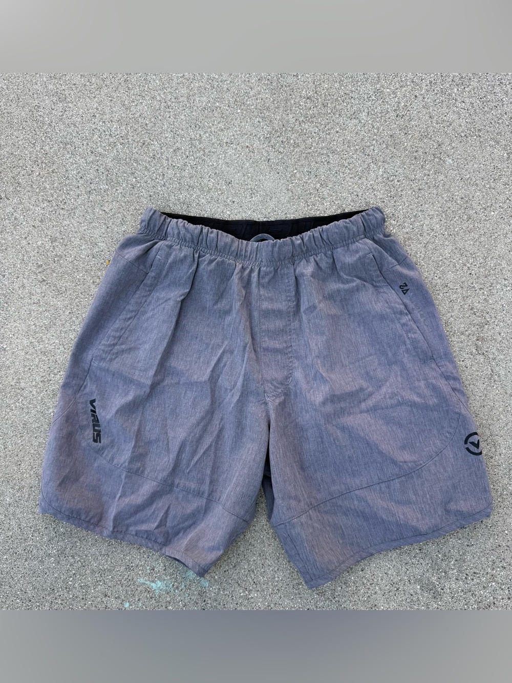 VIRUS shorts size medium gray grey